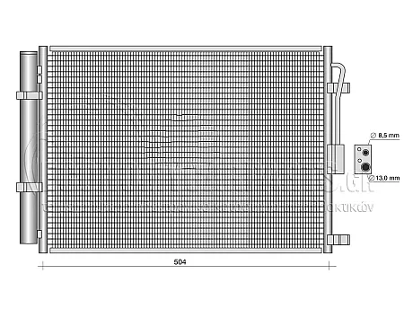 ΨΥΓΕΙΟ A/C 1.6 T-GDI ΒΕΝΖΙΝΗ (48,5x38,3x1,2)