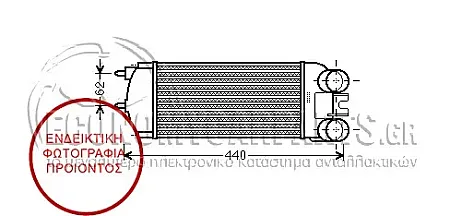 ΨΥΓΕΙΟ INTERCOOLER 1.6 HDI (300x148x85)