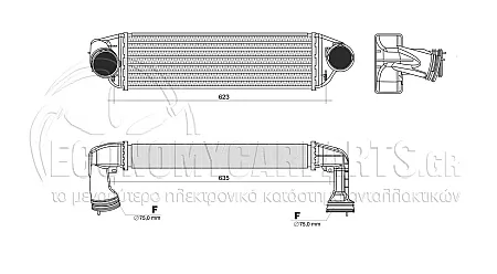 ΨΥΓΕΙΟ INTERCOOLER 3.0 sd/xDrive (540x172x67)