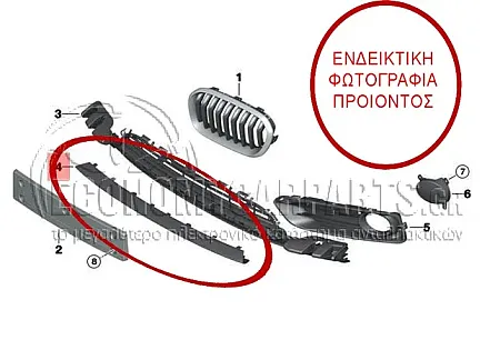 ΠΛΑΣΤΙΚΟ ΠΡΟΦΥΛΑΚΤΗΡΑ ΕΜΠΡΟΣ ΚΑΤΩ ΜΕΣΑΙΟ (ΓΙΑ ΕΚΔΟΣΕΙΣ SPORT/URBAN) (ΓΙΑ ΕΚΔΟΣΕΙΣ ΜΕ ACTIVE CRUISE CONTROL)