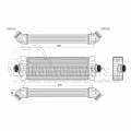 FORD TRANSIT CUSTOM (TTF) 2018-2023  INTERCOOLER (  1.0 EcoBoost ) ( : 451x160x62mm)