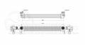 AUDI A1 (8X) 2010-2014  INTERCOOLER (  1.6 TDi ) ( : 64x8.2x6.4cm)