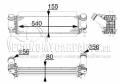NISSAN NAVARA NP300 PICK-UP 2WD-4WD (D23) 2015-->  INTERCOOLER (  2.3 dCi ) ( : 540x155x80mm) ( : 56/56)