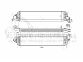 OPEL MOVANO B (X62) 2009-2019  INTERCOOLER (  2.3 SDTi ) ( : 730x173x50mm)