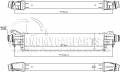 OPEL CORSA E (X15) 2015-2019  INTERCOOLER (  1.0i TURBO ) ( : 571x127x50mm)